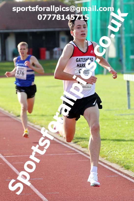 3000 metres, NECAA Open Meeting, Morpeth, Sunday, September 27th. David T. Hewitson/Sports for All Pics